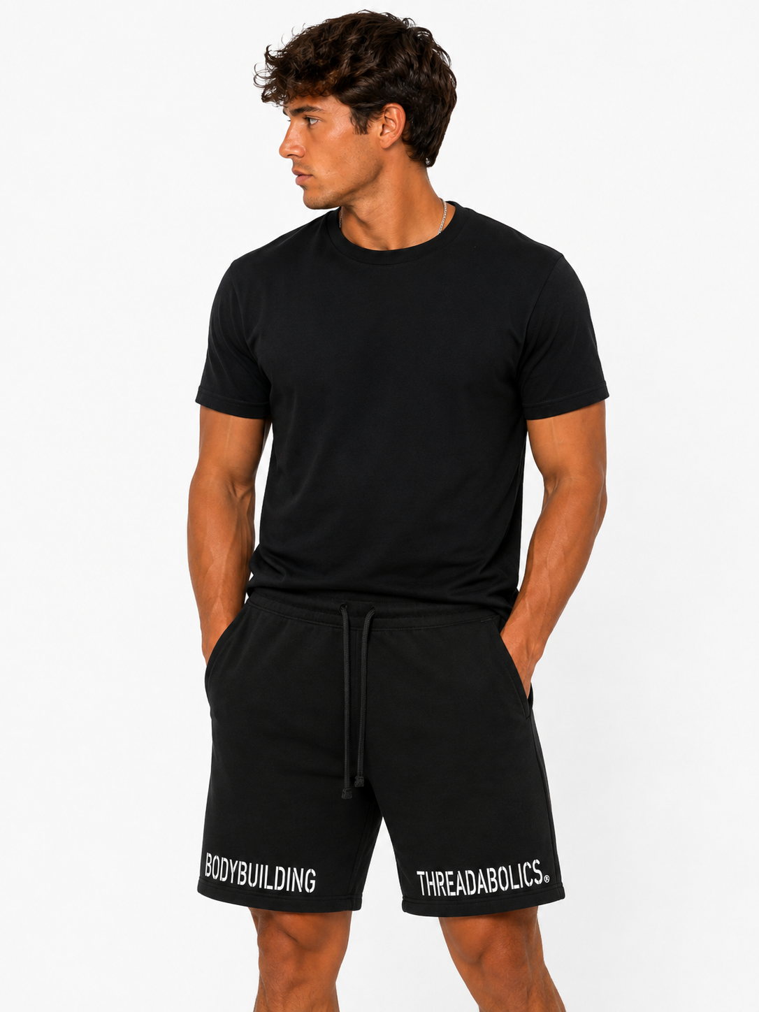THREADABOLICS LONG SHORTS (OFF THE RACK) BLACK