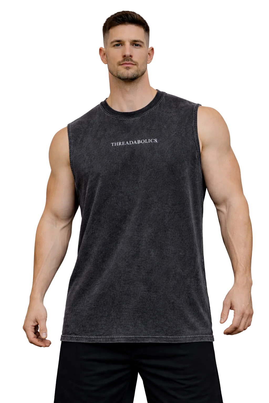 DISTRESSED SLEEVELESS
